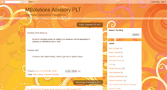 Desktop Screenshot of msolutionsadvisory.com
